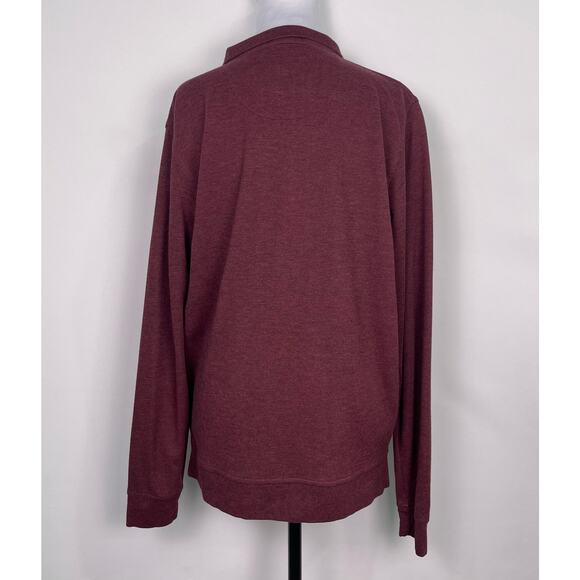 Peter Millar Maroon Quarter Zip Pullover Sweater Men’s Small - Picture 3 of 12